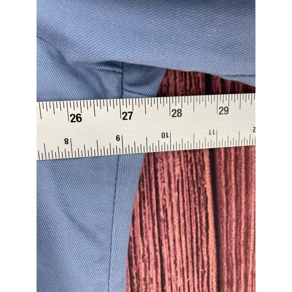 Bulwark FR Cat 1 2122 Lab Coat Men's Size XL Blue 3 Pockets Pass Through - Picture 10 of 11